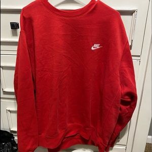 Men’s Red Nike Pull Over